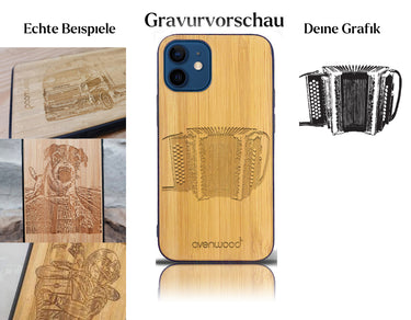 INDIVIDUELL iPhone 12 mini Bambus-Kunststoff